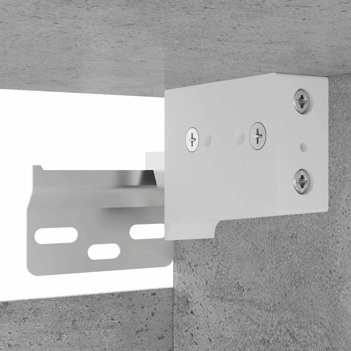 Dulapuri TV montaj pe perete, 2 buc., gri beton, 30,5x30x30 cm - WALTI WALTI