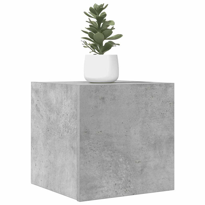 Dulapuri TV montaj pe perete, 2 buc., gri beton, 30,5x30x30 cm - WALTI WALTI