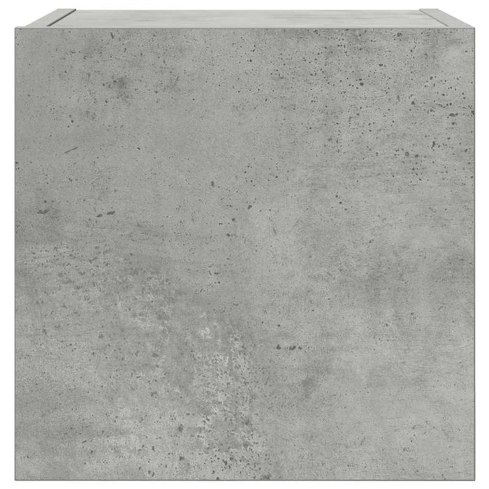 Dulapuri TV montaj pe perete, 4 buc., gri beton, 30,5x30x30 cm - WALTI WALTI