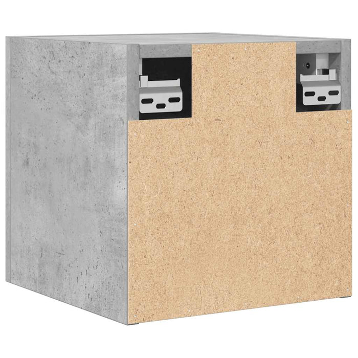 Dulapuri TV montaj pe perete, 4 buc., gri beton, 30,5x30x30 cm - WALTI WALTI