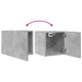 Dulapuri TV montaj pe perete, 4 buc., gri beton, 30,5x30x30 cm - WALTI WALTI