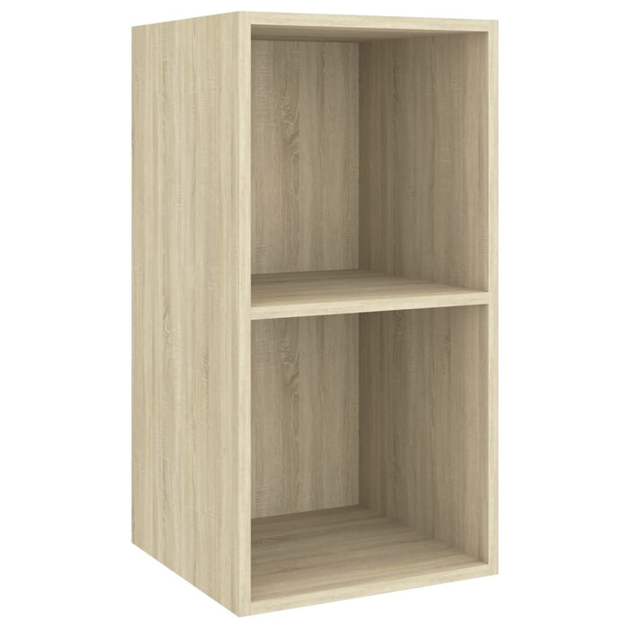 Dulap TV montat pe perete, stejar Sonoma, 37x37x72 cm, PAL - WALTI WALTI