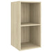 Dulap TV montat pe perete, stejar Sonoma, 37x37x72 cm, PAL - WALTI WALTI