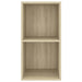 Dulap TV montat pe perete, stejar Sonoma, 37x37x72 cm, PAL - WALTI WALTI