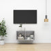 Dulap TV montat pe perete, gri beton, 37x37x72 cm, PAL - WALTI WALTI