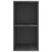 Dulap TV montat pe perete, gri extralucios, 37x37x72 cm, PAL - WALTI WALTI