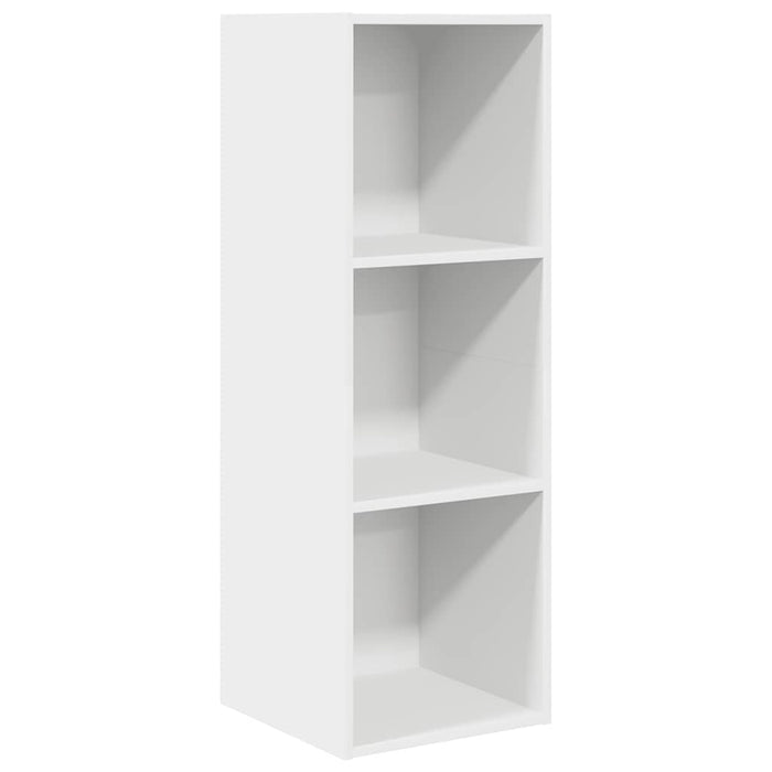 Dulap TV montat pe perete, alb, 37x37x107 cm, PAL - WALTI WALTI