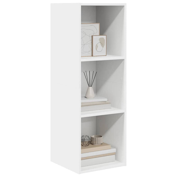 Dulap TV montat pe perete, alb, 37x37x107 cm, PAL - WALTI WALTI