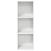 Dulap TV montat pe perete, alb, 37x37x107 cm, PAL - WALTI WALTI