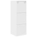 Dulap TV montat pe perete, alb, 37x37x107 cm, PAL - WALTI WALTI