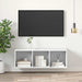 Dulap TV montat pe perete, alb, 37x37x107 cm, PAL - WALTI WALTI
