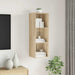 Dulap TV montat pe perete, stejar Sonoma, 37x37x107 cm, PAL - WALTI WALTI