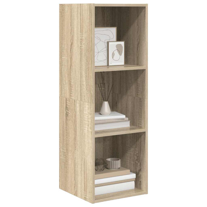 Dulap TV montat pe perete, stejar Sonoma, 37x37x107 cm, PAL - WALTI WALTI