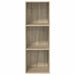 Dulap TV montat pe perete, stejar Sonoma, 37x37x107 cm, PAL - WALTI WALTI