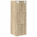 Dulap TV montat pe perete, stejar Sonoma, 37x37x107 cm, PAL - WALTI WALTI