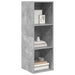 Dulap TV montat pe perete, gri beton, 37x37x107 cm, PAL - WALTI WALTI