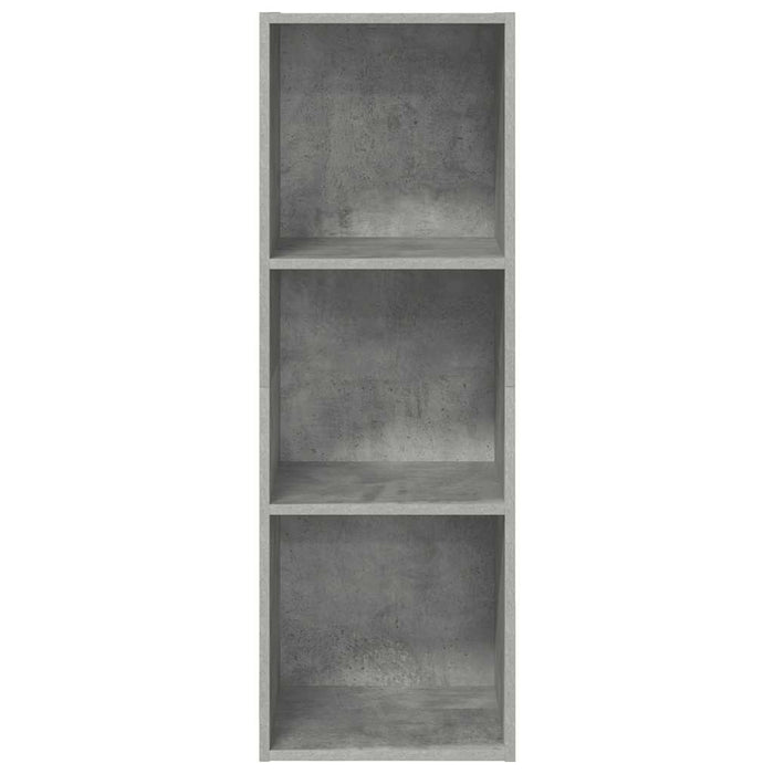 Dulap TV montat pe perete, gri beton, 37x37x107 cm, PAL - WALTI WALTI