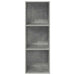 Dulap TV montat pe perete, gri beton, 37x37x107 cm, PAL - WALTI WALTI