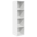 Dulap TV montat pe perete, alb, 37x37x142,5 cm, PAL - WALTI WALTI