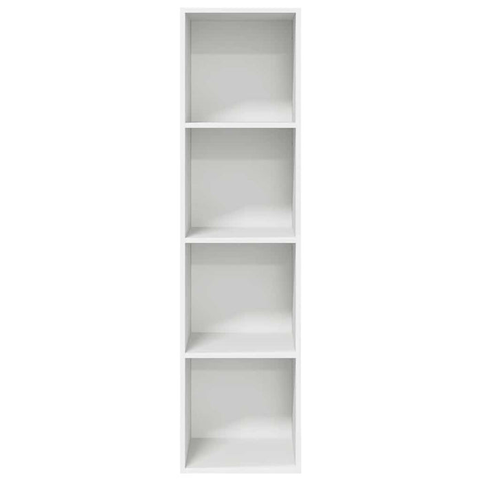 Dulap TV montat pe perete, alb, 37x37x142,5 cm, PAL - WALTI WALTI