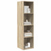 Dulap TV montat pe perete, stejar Sonoma, 37x37x142,5 cm, PAL - WALTI WALTI