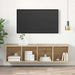 Dulap TV montat pe perete, stejar Sonoma, 37x37x142,5 cm, PAL - WALTI WALTI