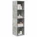 Dulap TV montat pe perete, gri beton, 37x37x142,5 cm, PAL - WALTI WALTI