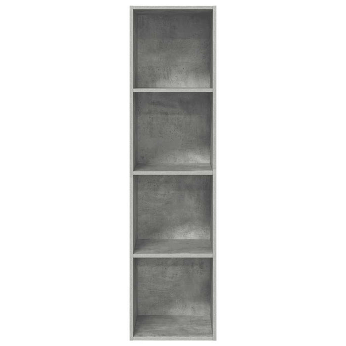 Dulap TV montat pe perete, gri beton, 37x37x142,5 cm, PAL - WALTI WALTI