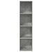 Dulap TV montat pe perete, gri beton, 37x37x142,5 cm, PAL - WALTI WALTI