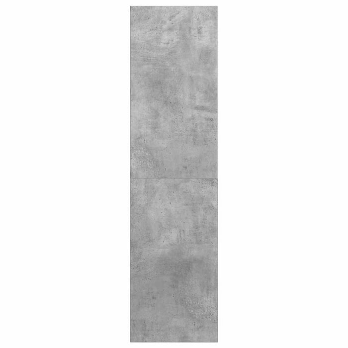 Dulap TV montat pe perete, gri beton, 37x37x142,5 cm, PAL - WALTI WALTI