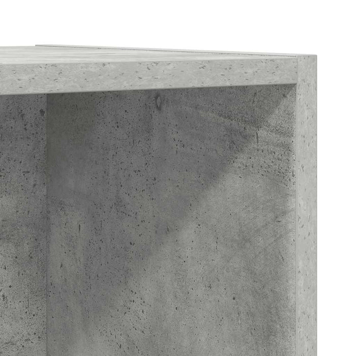 Dulap TV montat pe perete, gri beton, 37x37x142,5 cm, PAL - WALTI WALTI