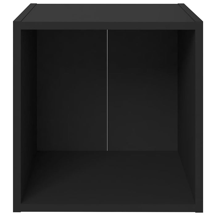 Comodă TV, negru, 37x35x37 cm, lemn prelucrat WALTI