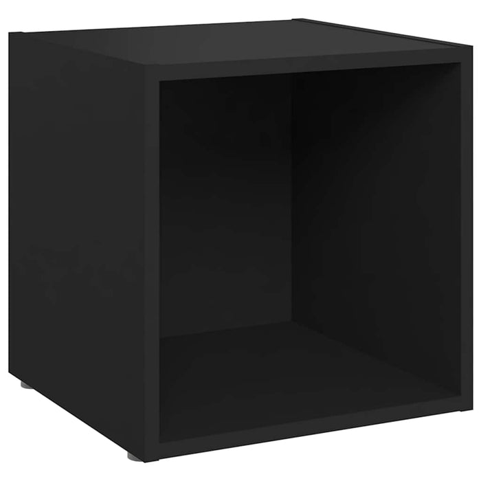 Comode TV, 2 buc., negru, 37x35x37 cm, PAL WALTI