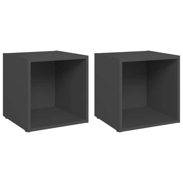 Comode TV, 2 buc., gri, 37x35x37 cm, PAL - WALTI WALTI