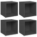 Comode TV, 4 buc., gri, 37x35x37 cm, PAL - WALTI WALTI