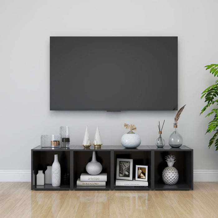 Comode TV, 4 buc., gri, 37x35x37 cm, PAL - WALTI WALTI