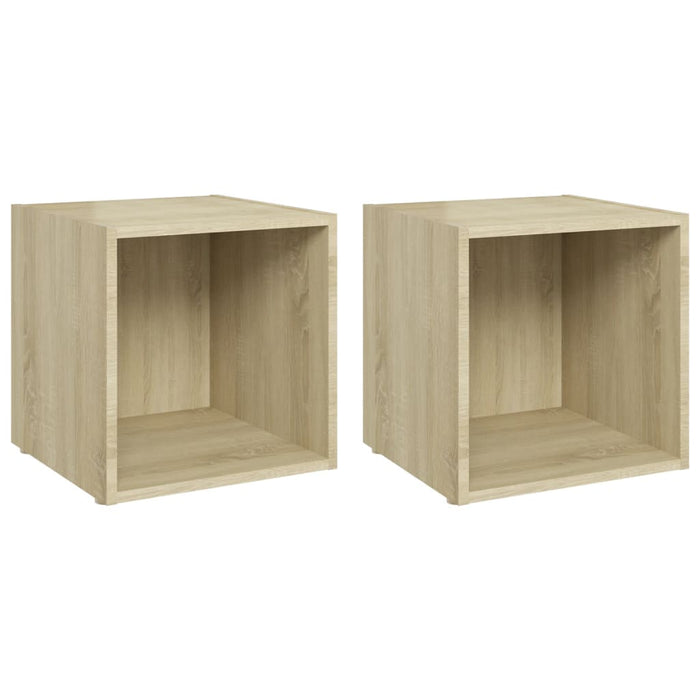 Comode TV, 2 buc., stejar sonoma, 37x35x37 cm, PAL - WALTI WALTI