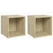 Comode TV, 2 buc., stejar sonoma, 37x35x37 cm, PAL - WALTI WALTI
