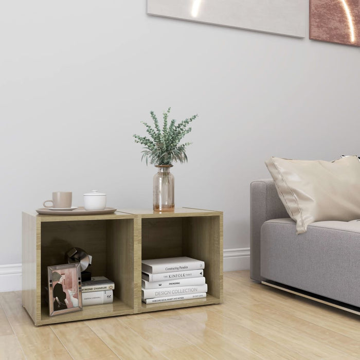 Comode TV, 2 buc., stejar sonoma, 37x35x37 cm, PAL - WALTI WALTI