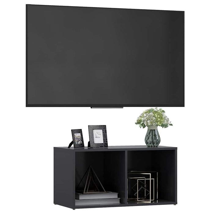 Comodă TV, gri, 72x35x36,5 cm, PAL WALTI