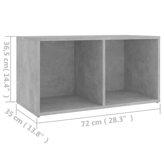 Comodă TV, gri beton, 72x35x36,5 cm, PAL - WALTI WALTI