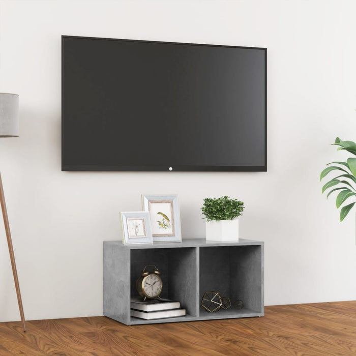 Comodă TV, gri beton, 72x35x36,5 cm, PAL - WALTI WALTI
