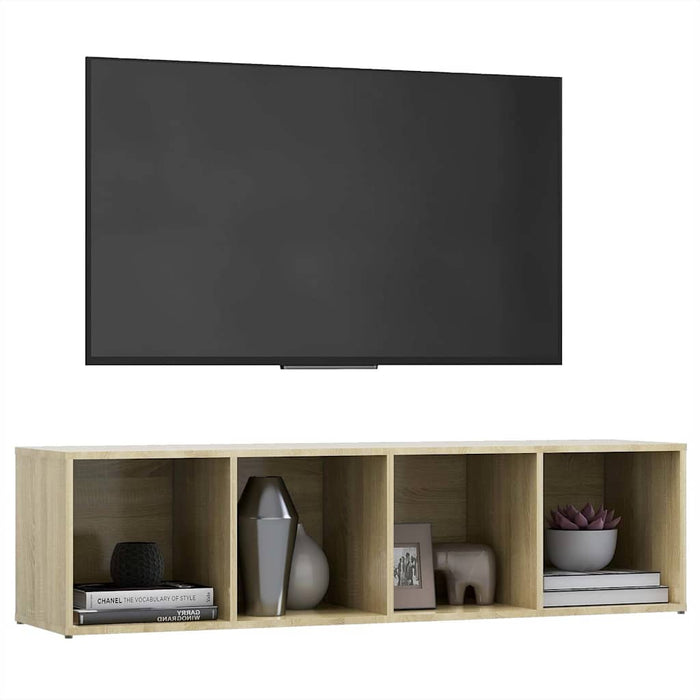 Comodă TV, stejar Sonoma, 142,5x35x36,5, PAL WALTI
