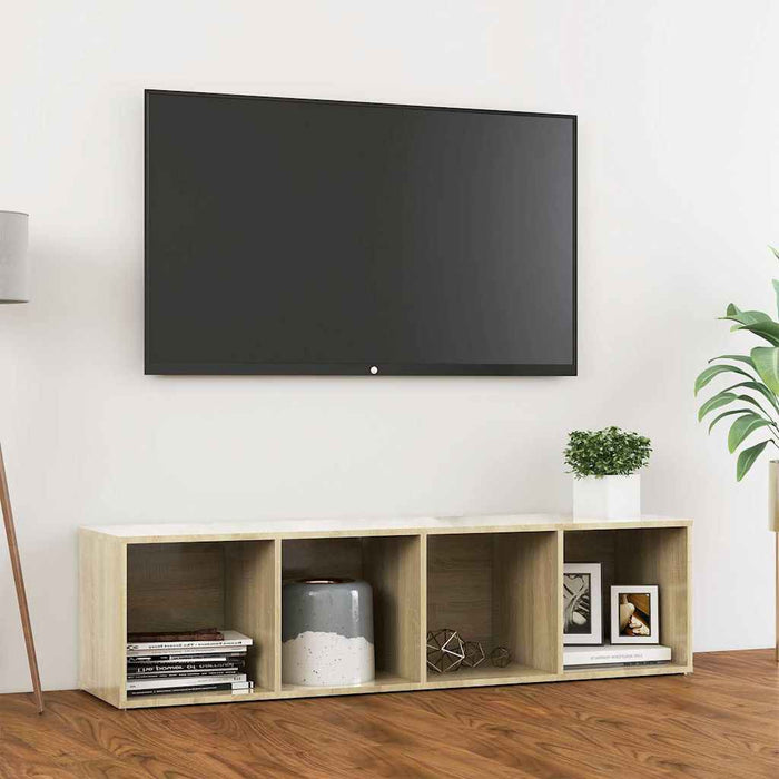 Comodă TV, stejar Sonoma, 142,5x35x36,5, PAL WALTI