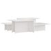 Mese de cafea, 2 buc., alb, 111,5x50x33 cm, lemn compozit - WALTI WALTI