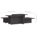 Mese de cafea, 2 buc., gri, 111,5x50x33 cm, lemn compozit - WALTI WALTI