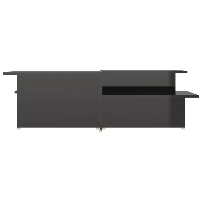 Mese cafea 2 buc negru extralucios 111,5x50x33 cm lemn compozit - WALTI WALTI