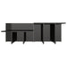 Mese cafea 2 buc negru extralucios 111,5x50x33 cm lemn compozit - WALTI WALTI