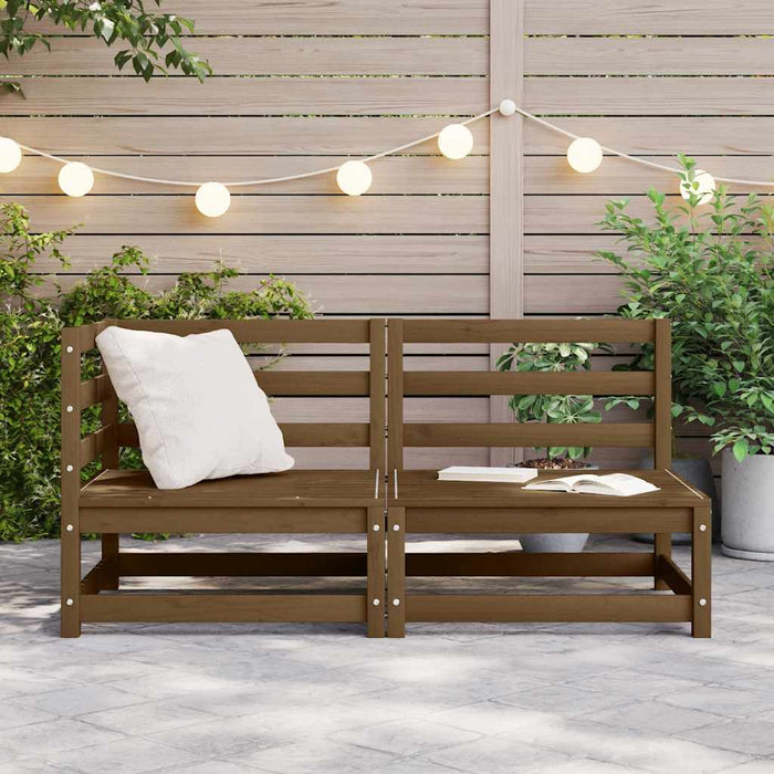 Set mobilier de grădină, 2 piese, maro miere, lemn masiv de pin - WALTI WALTI