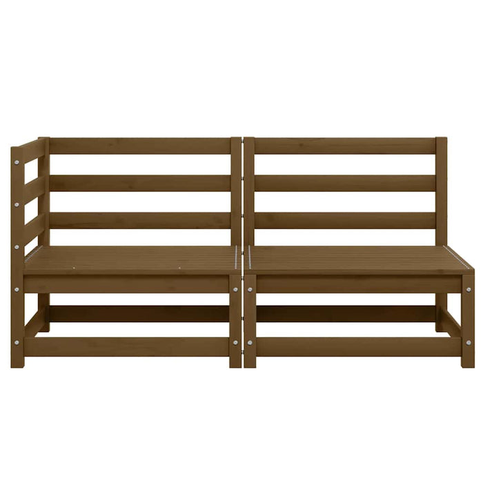 Set mobilier de grădină, 2 piese, maro miere, lemn masiv de pin - WALTI WALTI